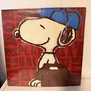 Metal Snoopy Signs 2014) / Wall Decor Sign Sports Theme Baseball New